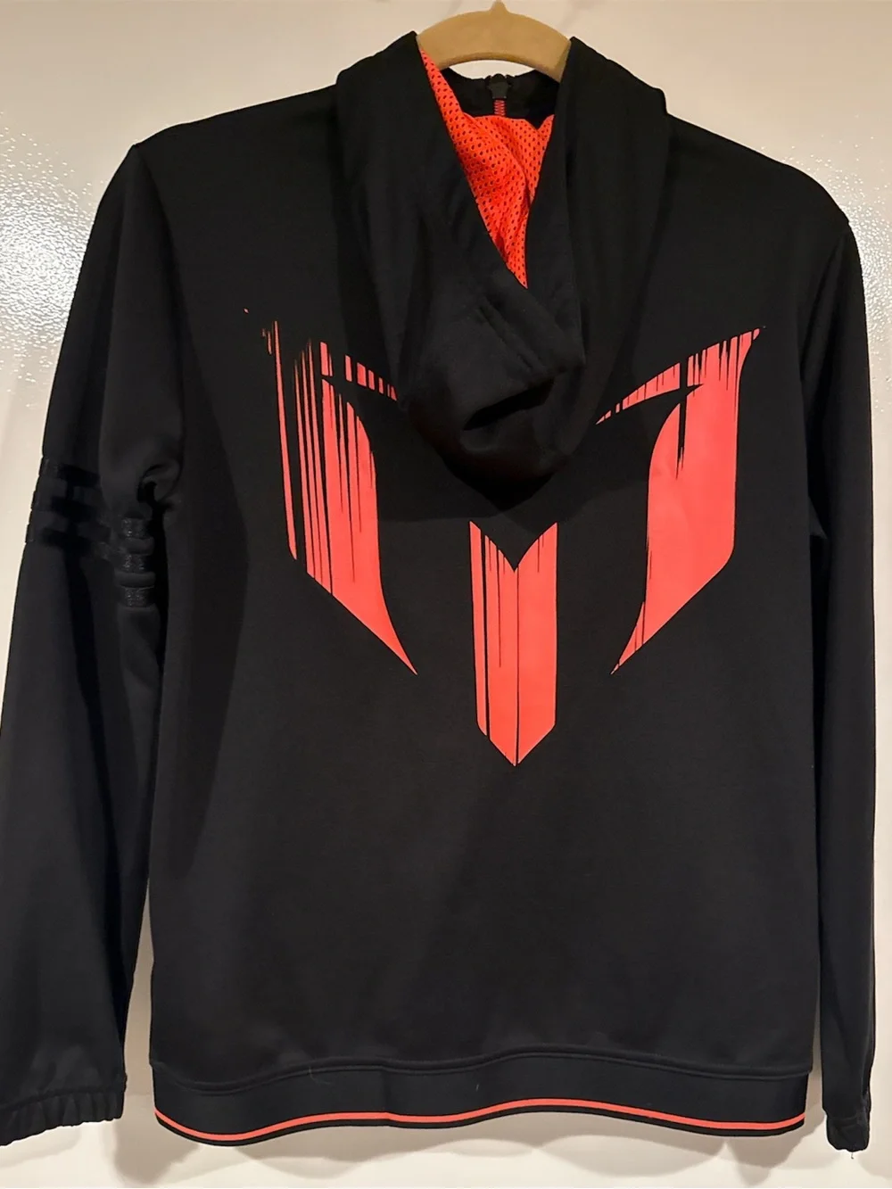 Adidas Messi Black Hooded Jacket
